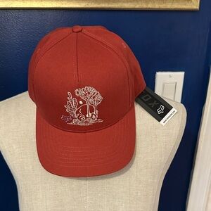 Fox Vibrant Red Logo Cap